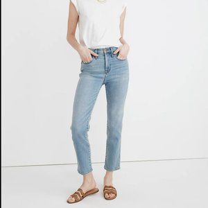 Madewell Roadtripper Supersoft Stovepipe Jeans in Plattwood Wash 26